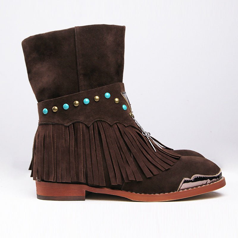 Boho Tassel Style Fashion Boots - Boho & ButterflysBoho Tassel Style Fashion Boots