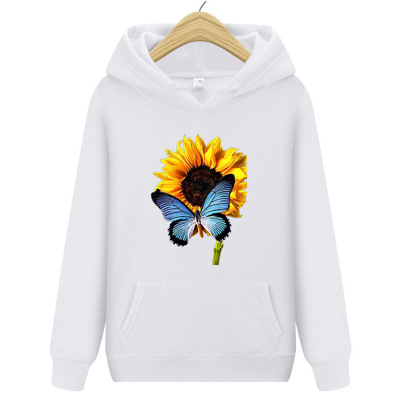 Butterfly Sunflower Hoodie - Boho & Butterflys