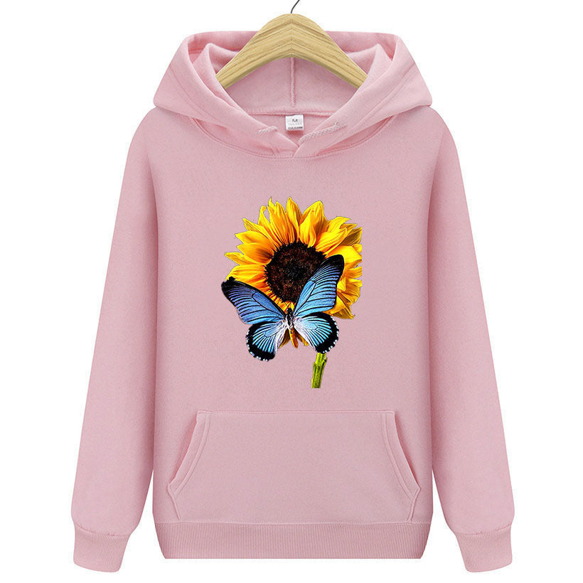 Butterfly Sunflower Hoodie - Boho & Butterflys