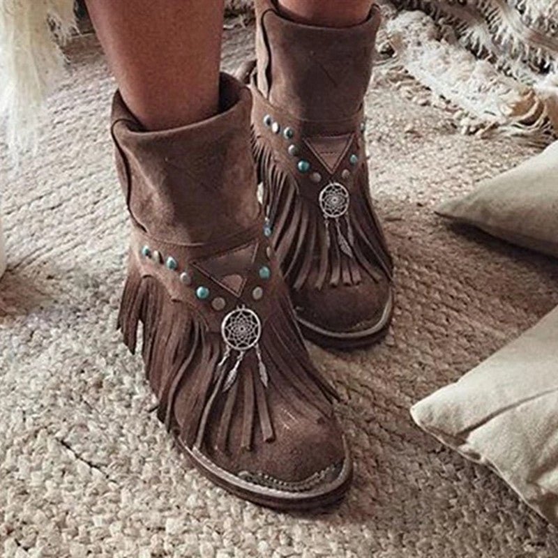 Boho Tassel Style Fashion Boots - Boho & ButterflysBoho Tassel Style Fashion Boots