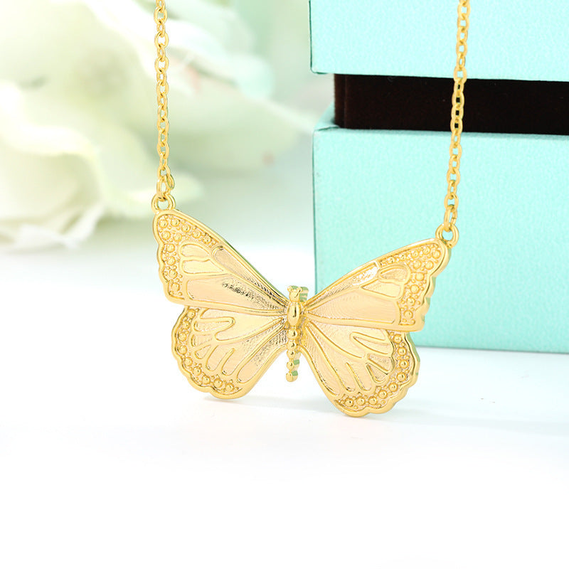 Elegant Whimsy: 'It's Just Classy' Butterfly Necklace for Women - Boho & Butterflys