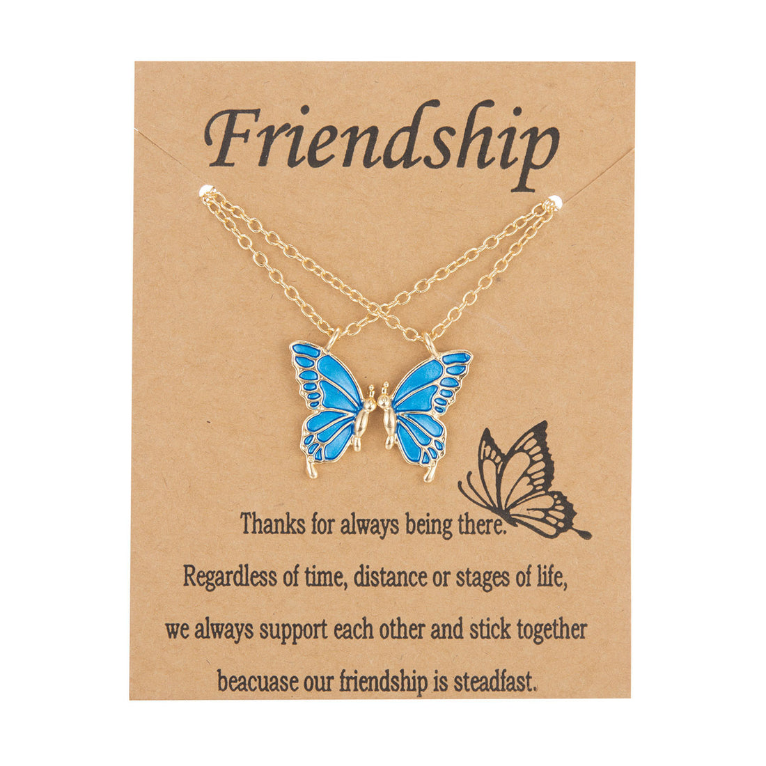 Friendship Butterfly Necklace - Boho & Butterflys