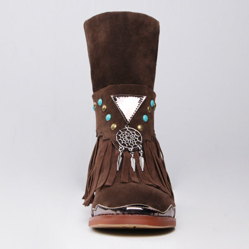 Boho Tassel Style Fashion Boots - Boho & ButterflysBoho Tassel Style Fashion Boots