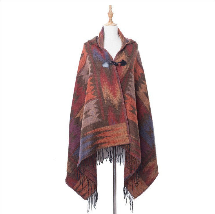 Chilly Evening Hoodie Shawl - Boho & Butterflys