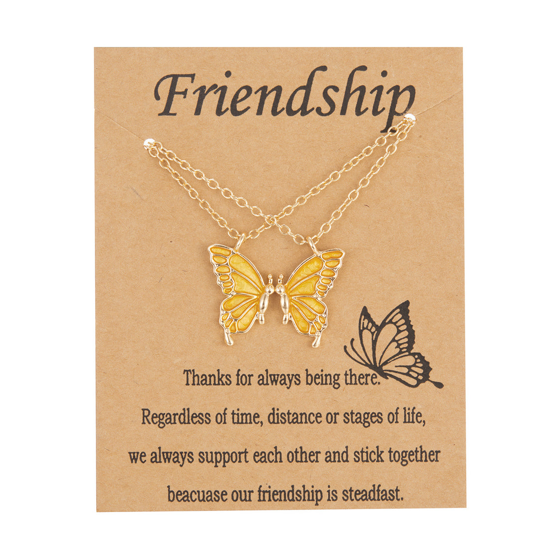 Friendship Butterfly Necklace - Boho & Butterflys