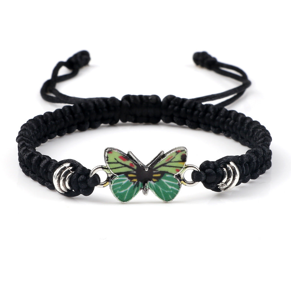 Butterfly Buckle Braided Bracelet - Boho & Butterflys