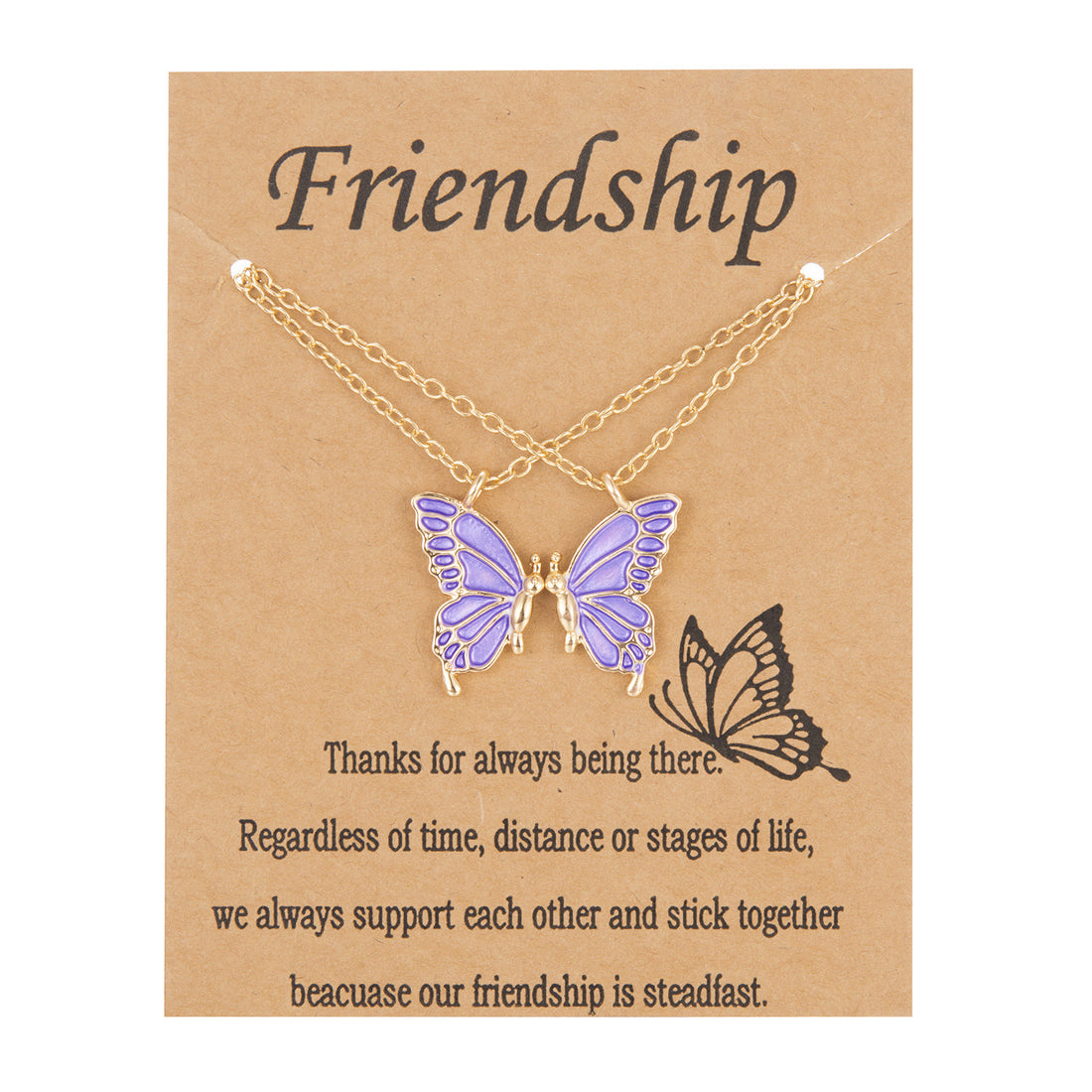 Friendship Butterfly Necklace - Boho & Butterflys