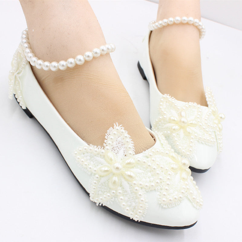 Sunday White Butterfly Flat Heels - Chic Comfort Effortless Elegance - Boho & Butterflys