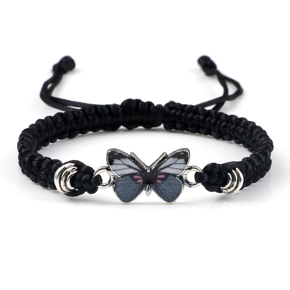 Butterfly Buckle Braided Bracelet - Boho & Butterflys