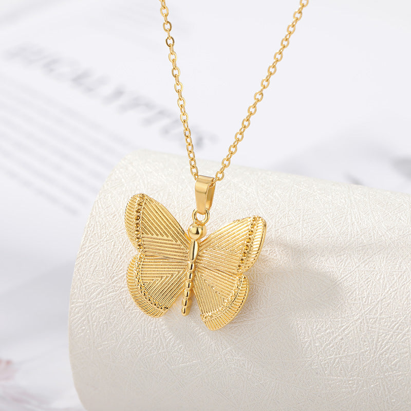 Elegant Whimsy: 'It's Just Classy' Butterfly Necklace for Women - Boho & Butterflys