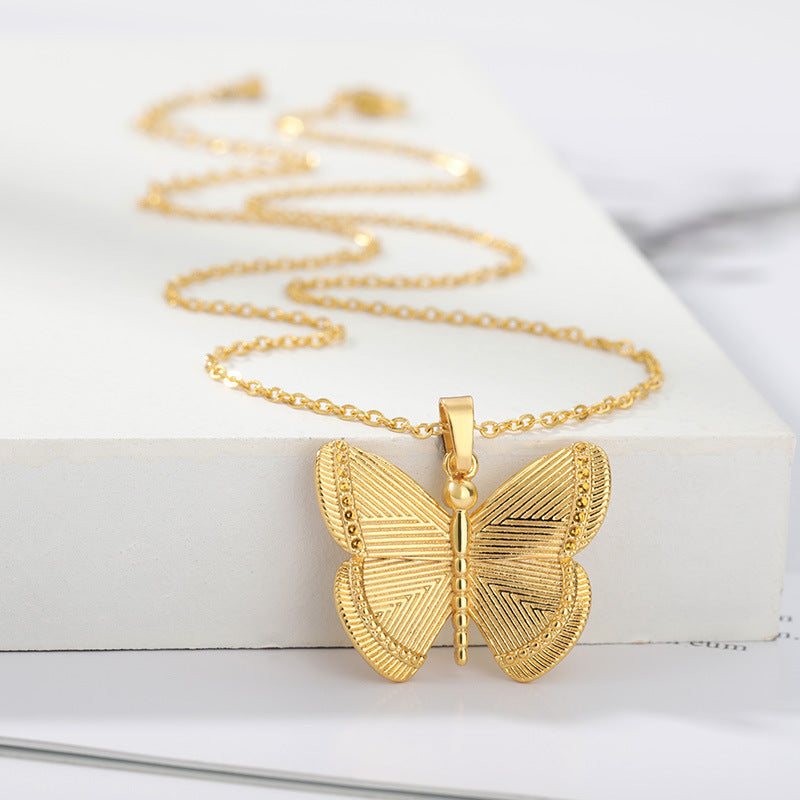 Elegant Whimsy: 'It's Just Classy' Butterfly Necklace for Women - Boho & Butterflys