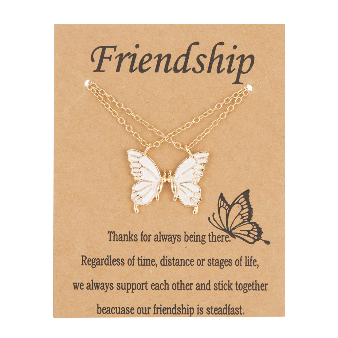 Friendship Butterfly Necklace - Boho & Butterflys