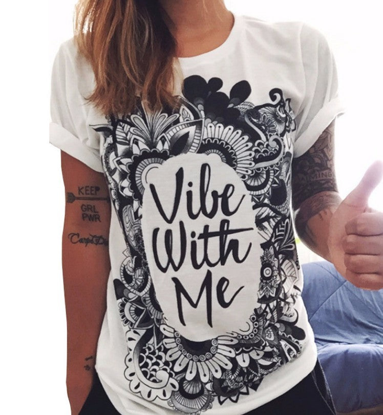 Vibe With Me Tee - CJ - Boho & Butterflys