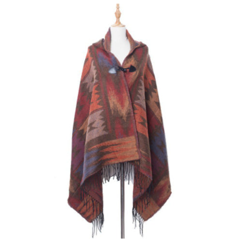 Chilly Evening Hoodie Shawl - Boho & Butterflys