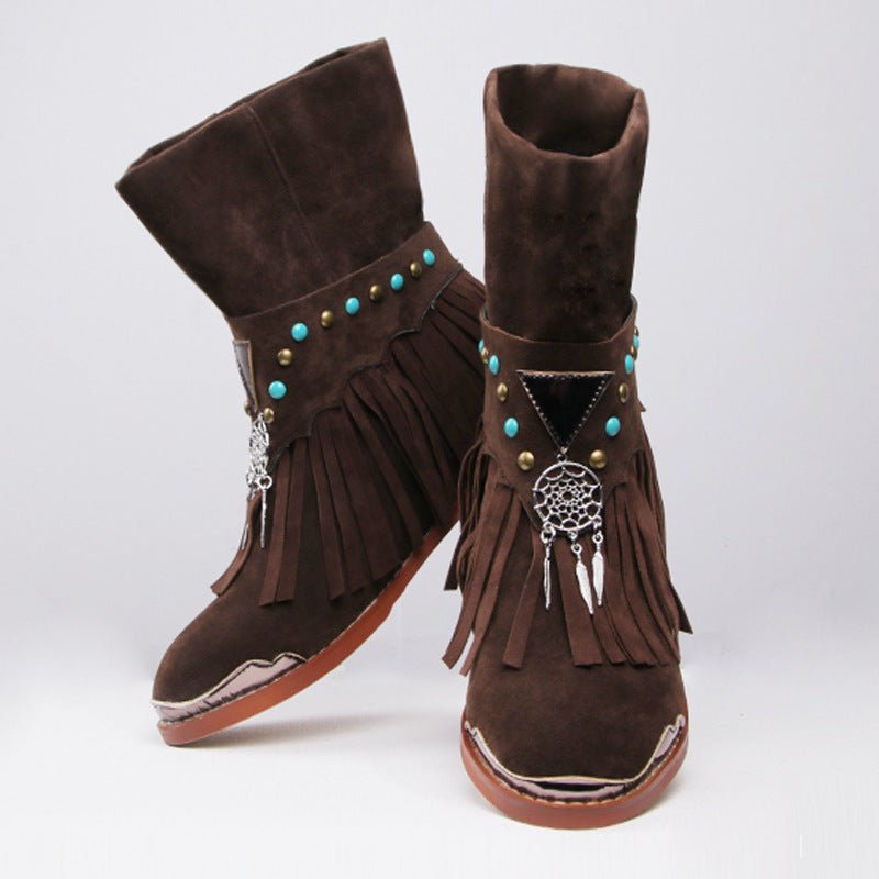 Boho Tassel Style Fashion Boots - Boho & ButterflysBoho Tassel Style Fashion Boots