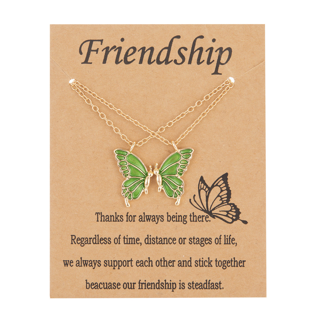 Friendship Butterfly Necklace - Boho & Butterflys