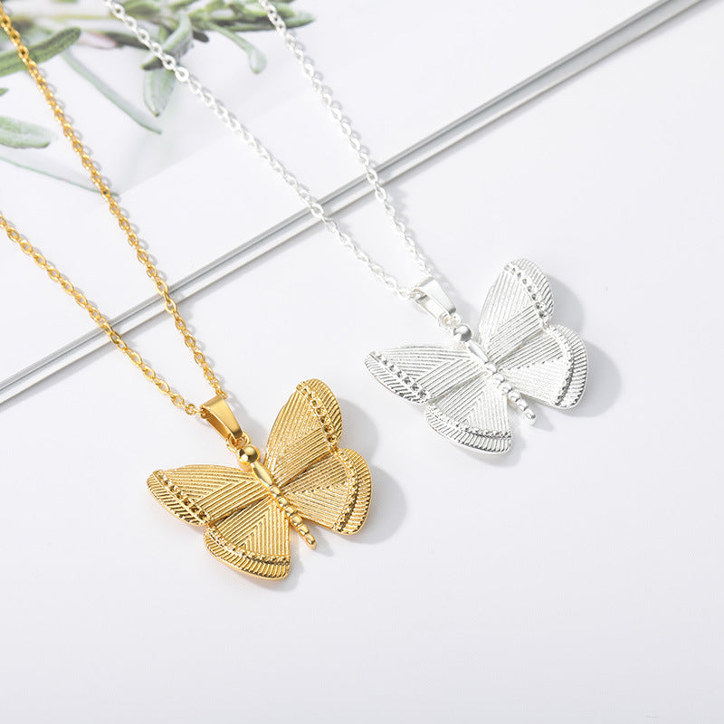 Elegant Whimsy: 'It's Just Classy' Butterfly Necklace for Women - Boho & Butterflys